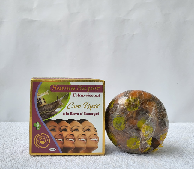 Savon Eclaircissant et Gommant Caro Rapid à la bave d escargot 200g